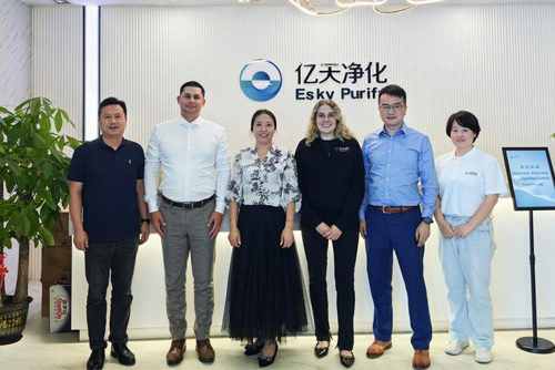 Purafil高層領導一行到訪億天凈化，深化戰(zhàn)略合作
