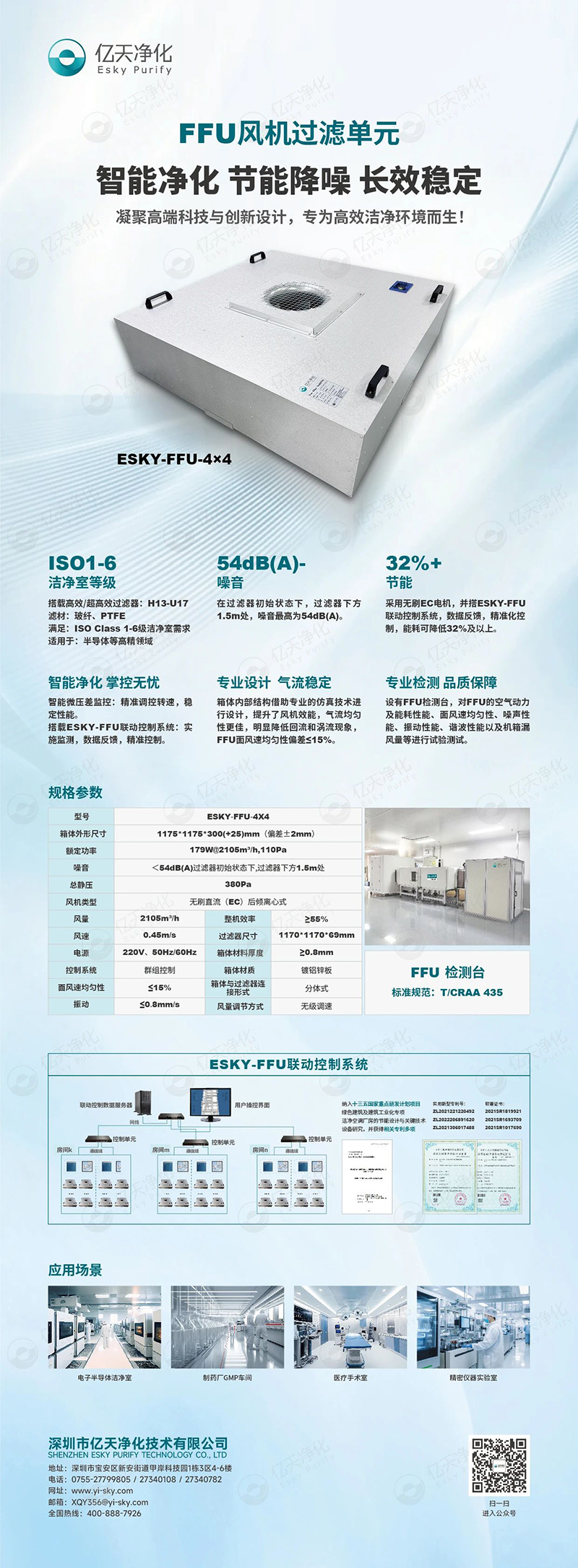 FFU 風(fēng)機過濾單元：不止凈化，更懂智能節(jié)能與長效守護！